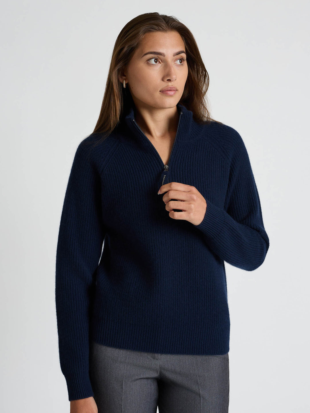 Cashmere sweater "Myra" - Navy