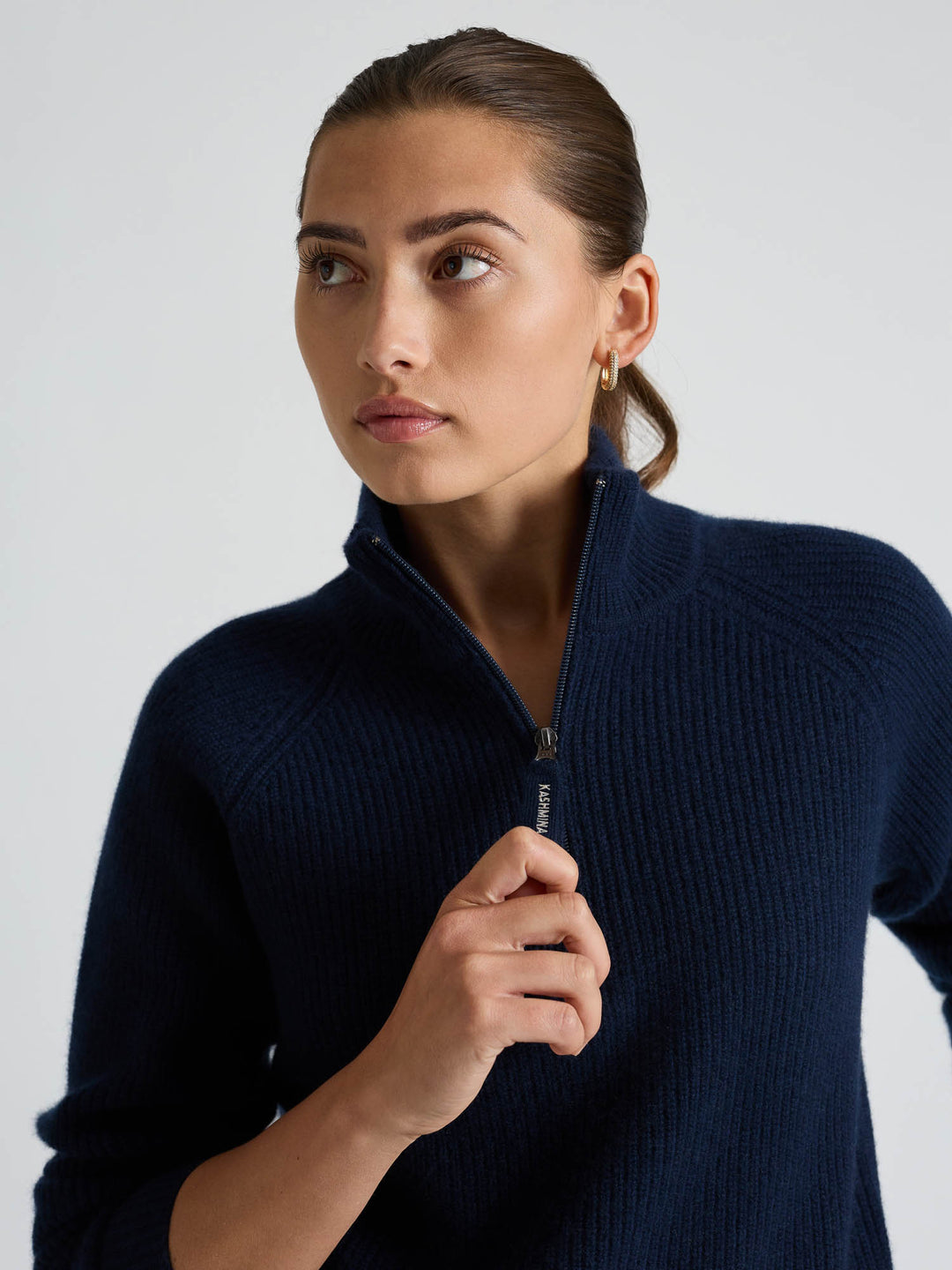 Cashmere sweater "Myra" - Navy