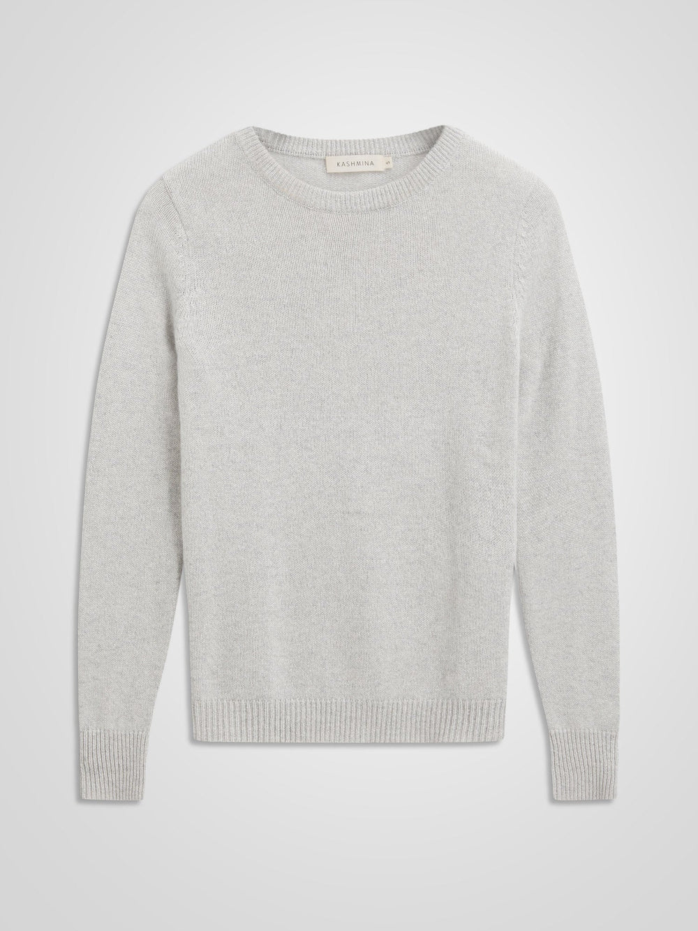 Cashmere sweater "Saga" - light grey - 100% pure Cashmere - Scandinavian design - Kashmina of Norway