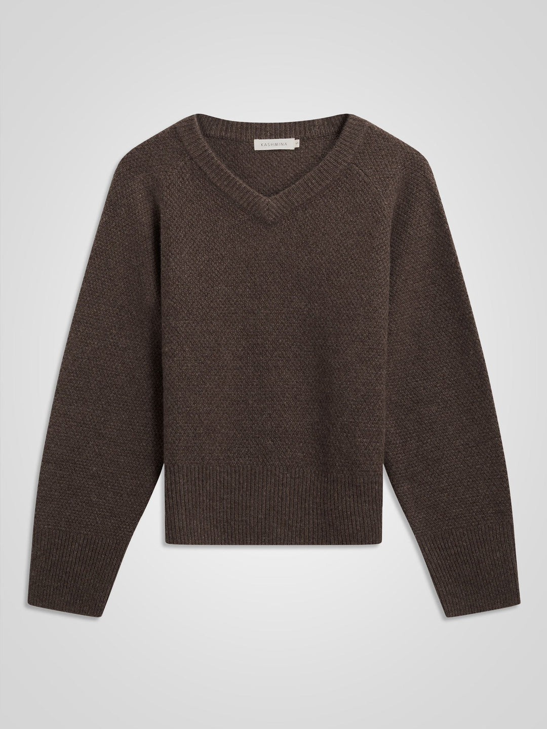 Cashmere sweater "Selma" - Dark brown - 100% pure Cashmere - Scandinavian design - Kashmina of Norway