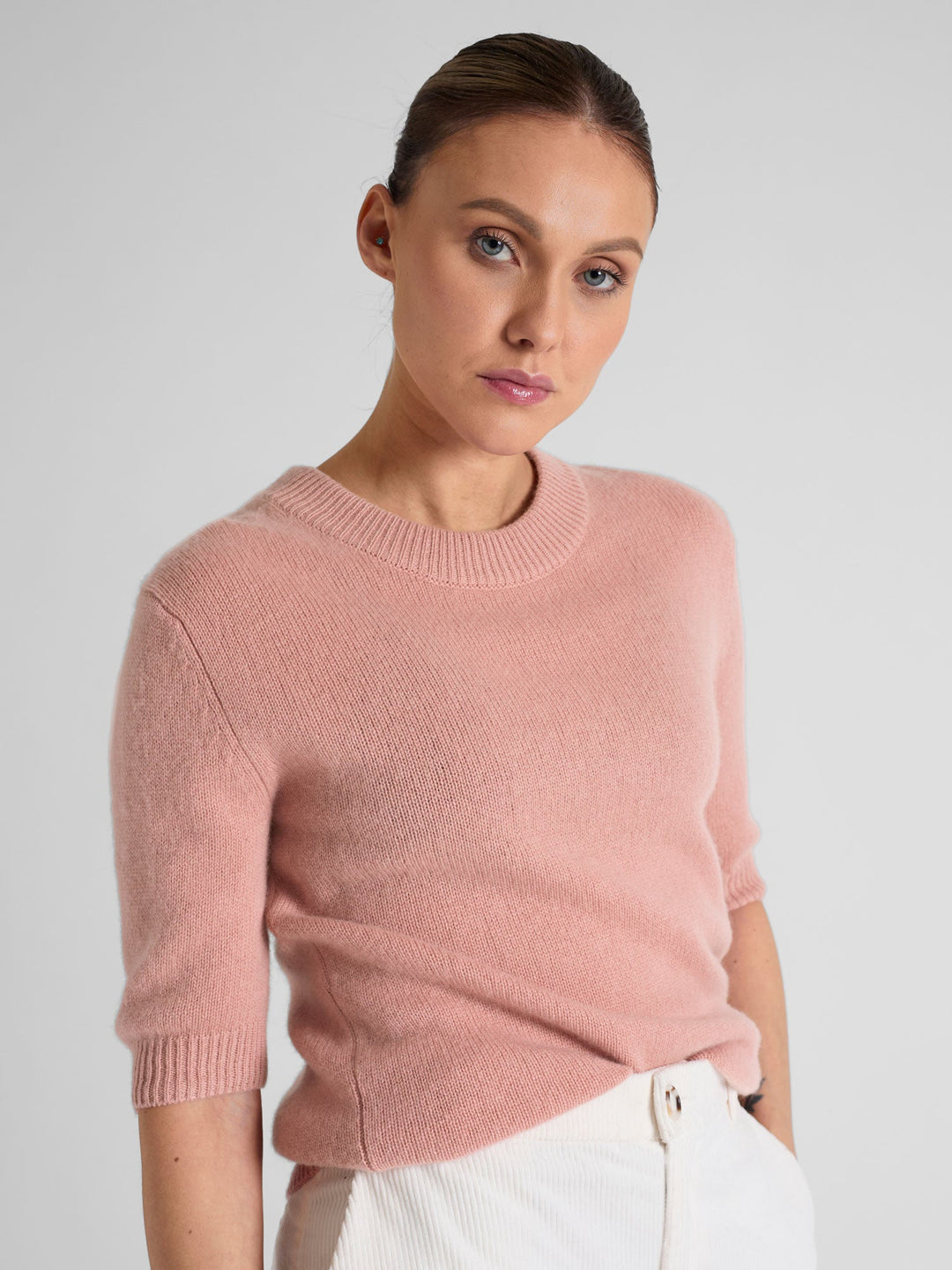 Cashmere sweater "Sofia sweater" - peachy pink - 100% pure Cashmere - Scandinavian design - Kashmina of Norway