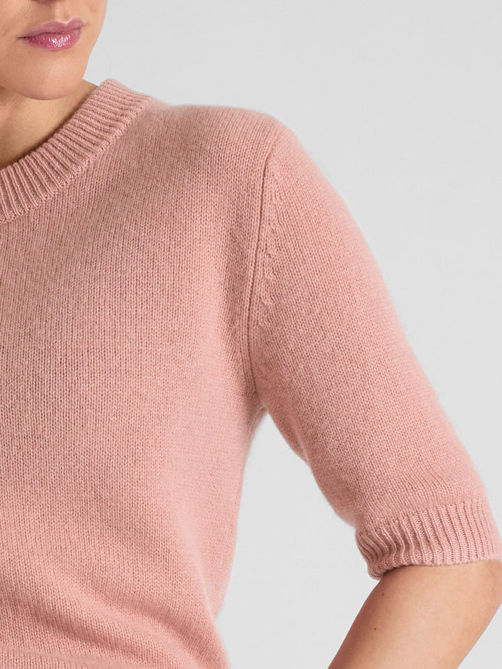 Cashmere sweater "Sofia sweater" - peachy pink - 100% pure Cashmere - Scandinavian design - Kashmina of Norway