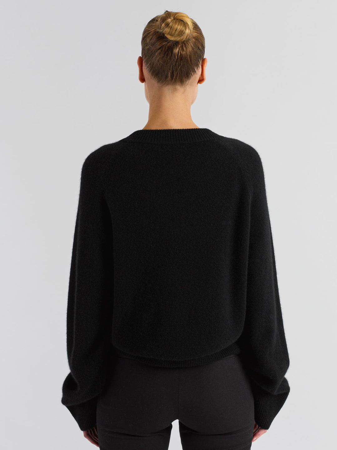Cashmere sweater "Signy" - black - 100% pure Cashmere - Scandinavian design - Kashmina of Norway
