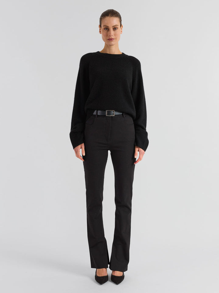 Cashmere sweater "Signy" - black - 100% pure Cashmere - Scandinavian design - Kashmina of Norway
