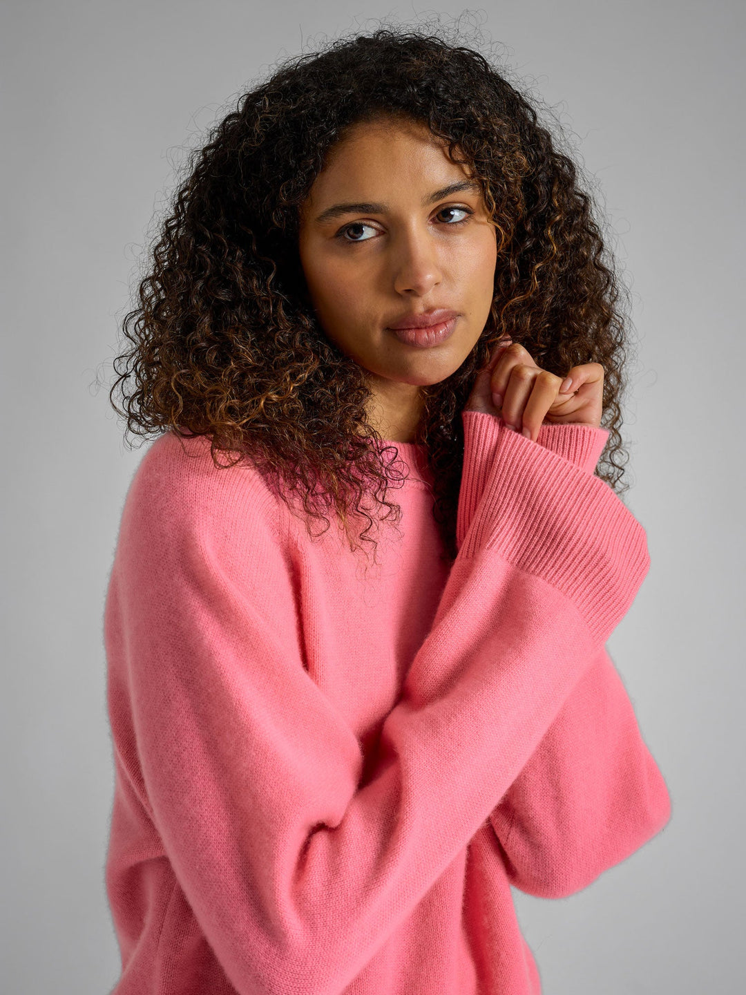 Cashmere sweater "Signy" - Bubblegum pink - 100% pure Cashmere - Scandinavian design - Kashmina