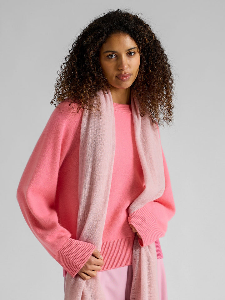 Cashmere sweater "Signy" - Bubblegum pink - 100% pure Cashmere - Scandinavian design - Kashmina