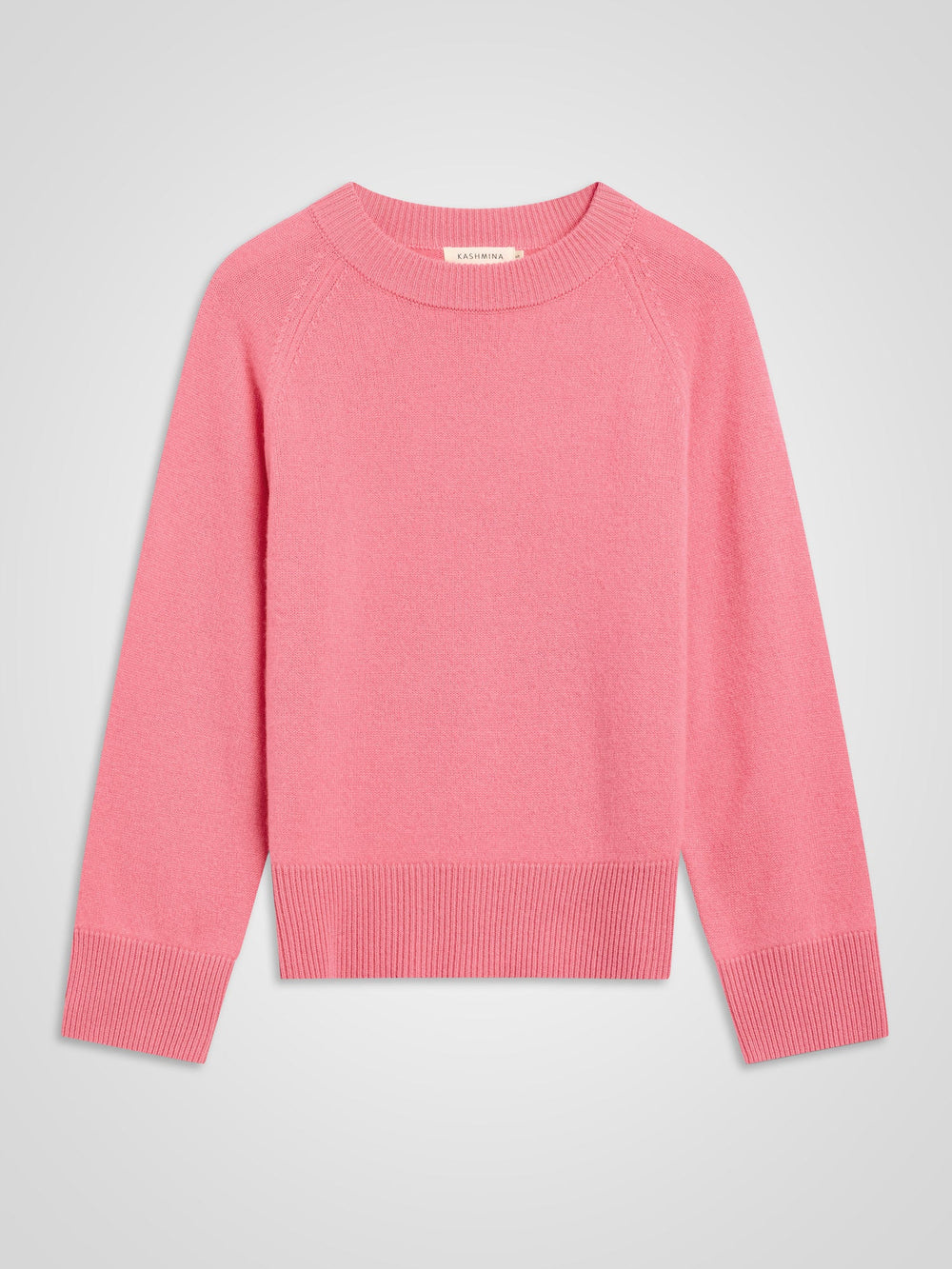 Cashmere sweater "Signy" - Bubblegum pink - 100% pure Cashmere - Scandinavian design - Kashmina