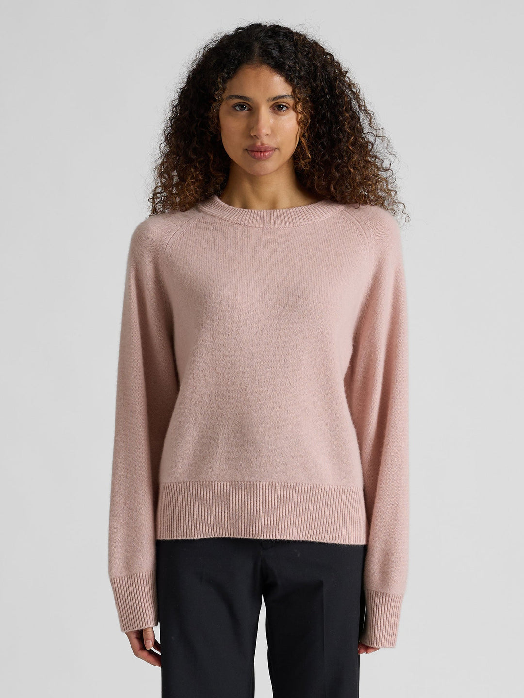 Cashmere sweater "Signy" - Rose glow - 100% pure Cashmere - Scandinavian design - Kashmina