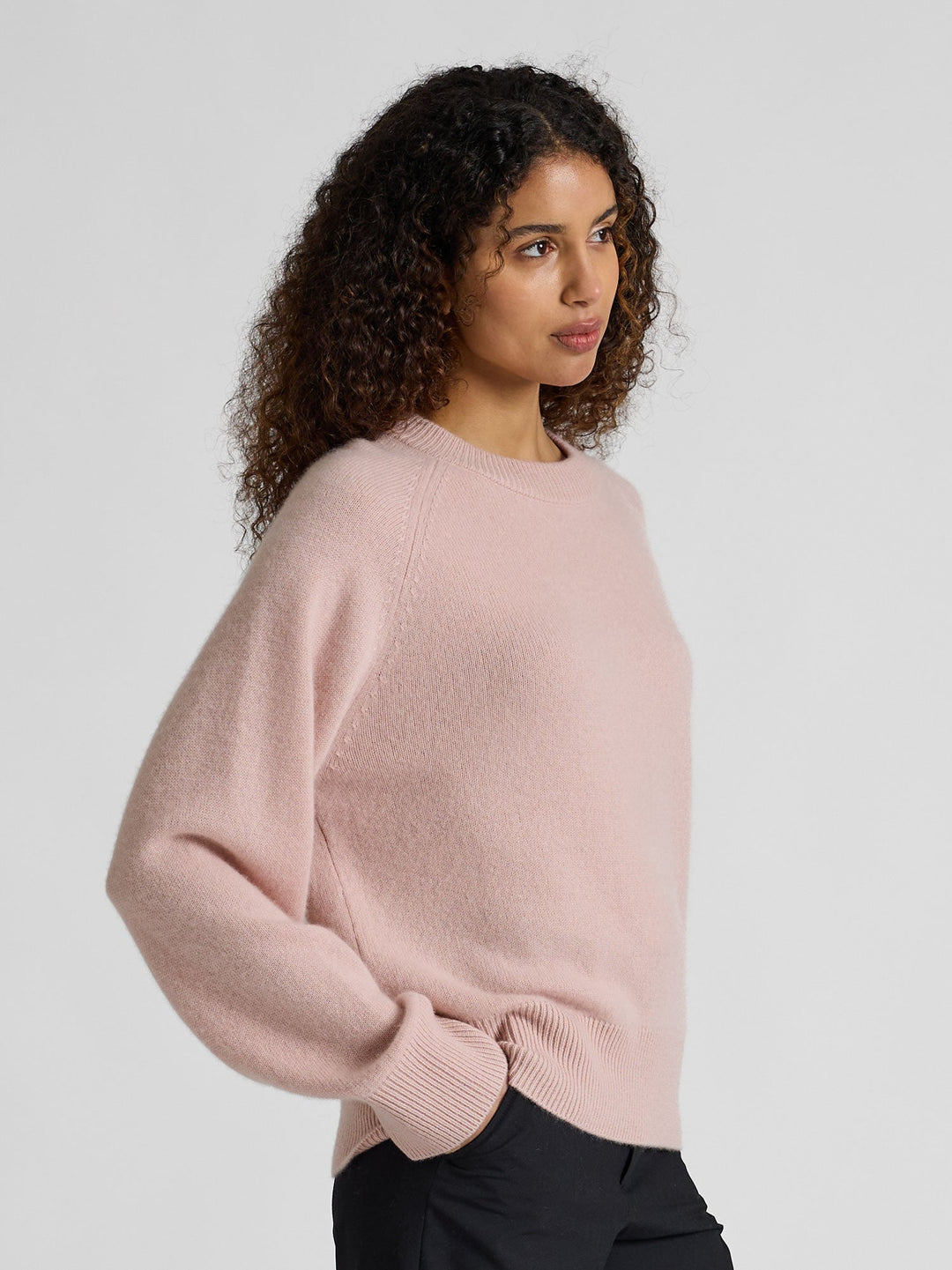 Cashmere sweater "Signy" - Rose glow - 100% pure Cashmere - Scandinavian design - Kashmina