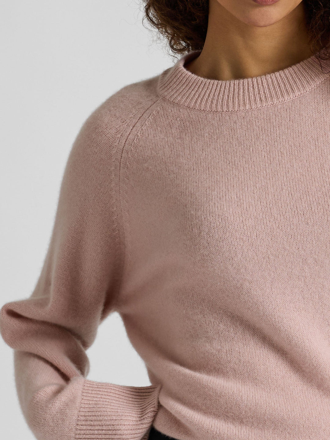 Cashmere sweater "Signy" - Rose glow - 100% pure Cashmere - Scandinavian design - Kashmina