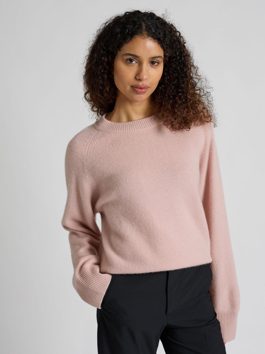 Cashmere sweater "Signy" - Rose glow - 100% pure Cashmere - Scandinavian design - Kashmina