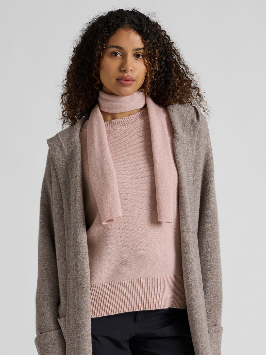 Mini scarf "Softy" - rose glow - 100% pure Cashmere - Scandinavian design - Kashmina of Norway