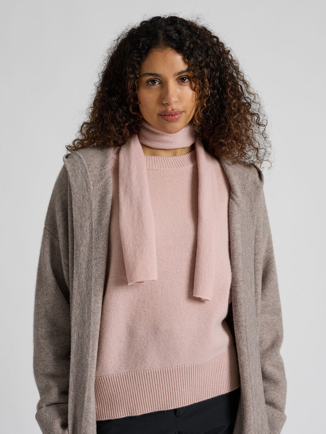Mini scarf "Softy" - rose glow - 100% pure Cashmere - Scandinavian design - Kashmina of Norway