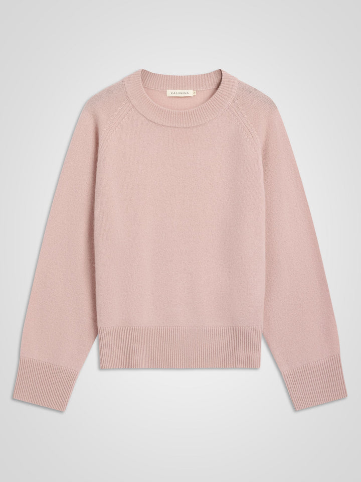 Cashmere sweater "Signy" - Rose glow - 100% pure Cashmere - Scandinavian design - Kashmina