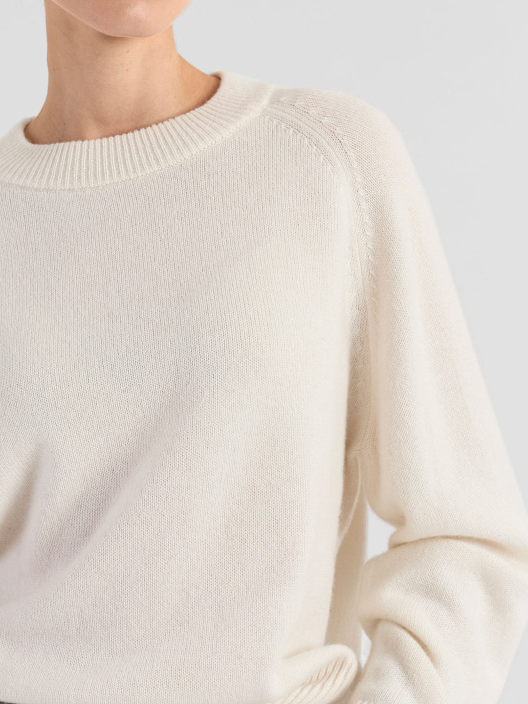Cashmere sweater "Signy" - white
