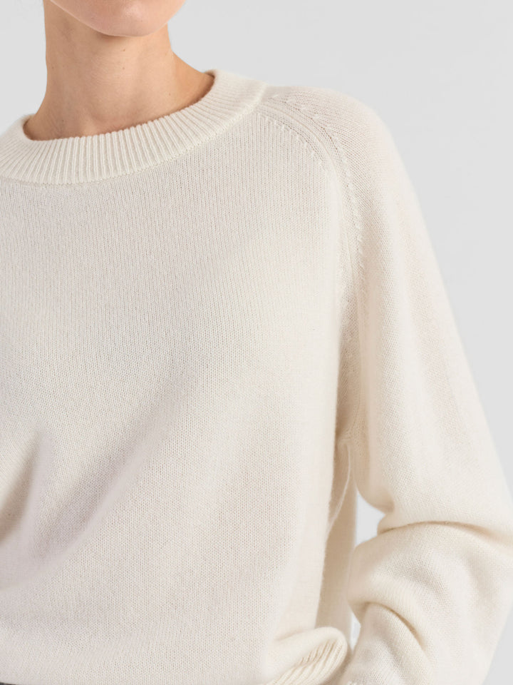 Cashmere sweater "Signy" - white