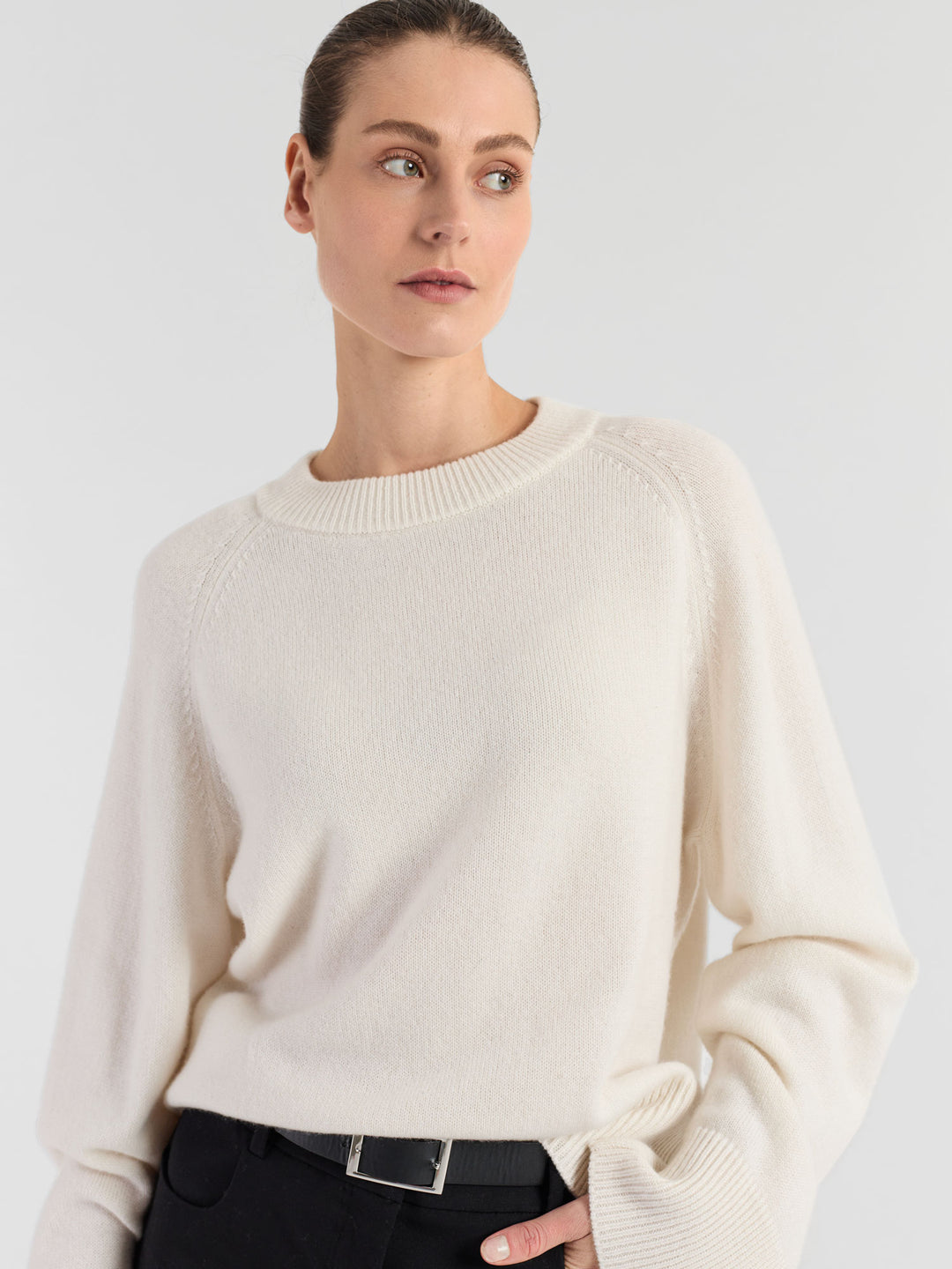 Cashmere sweater "Signy" - white