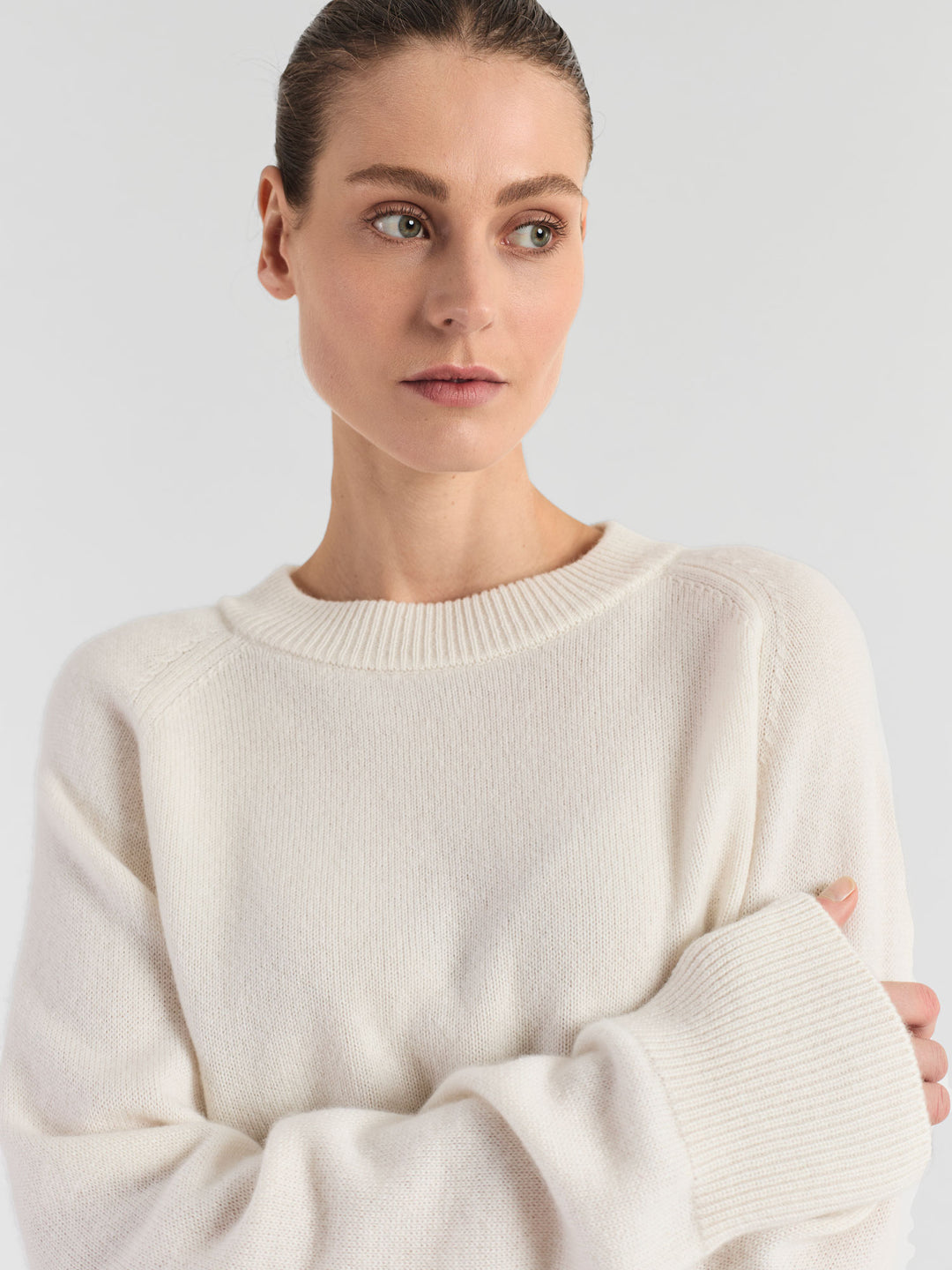 Cashmere sweater "Signy" - white