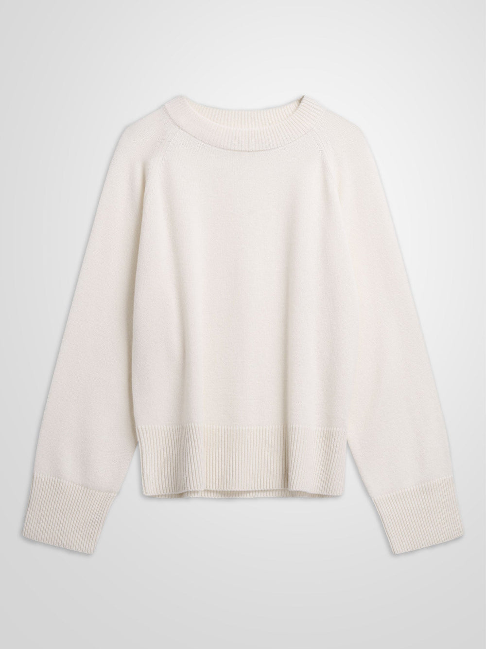 Cashmere sweater "Signy" - white - 100% pure Cashmere - Scandinavian design - Kashmina of Norway