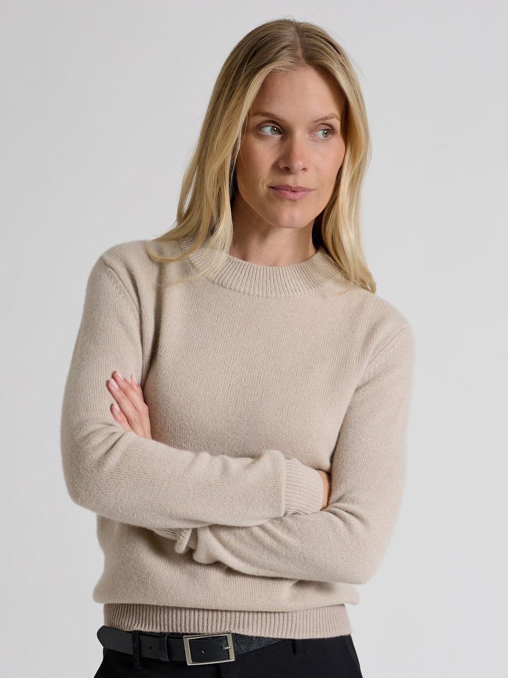 Cashmere sweater "Sofia long" color ginger. Norwegian design in 100% cashmere from Kashmina 