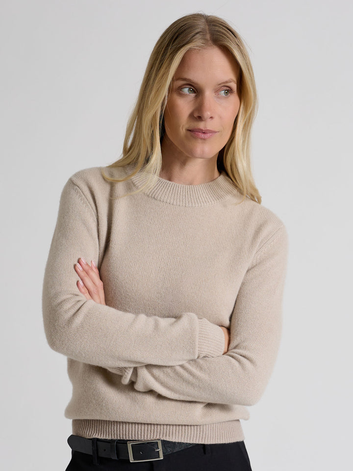 Cashmere sweater "Sofia long" color ginger. Norwegian design in 100% cashmere from Kashmina 