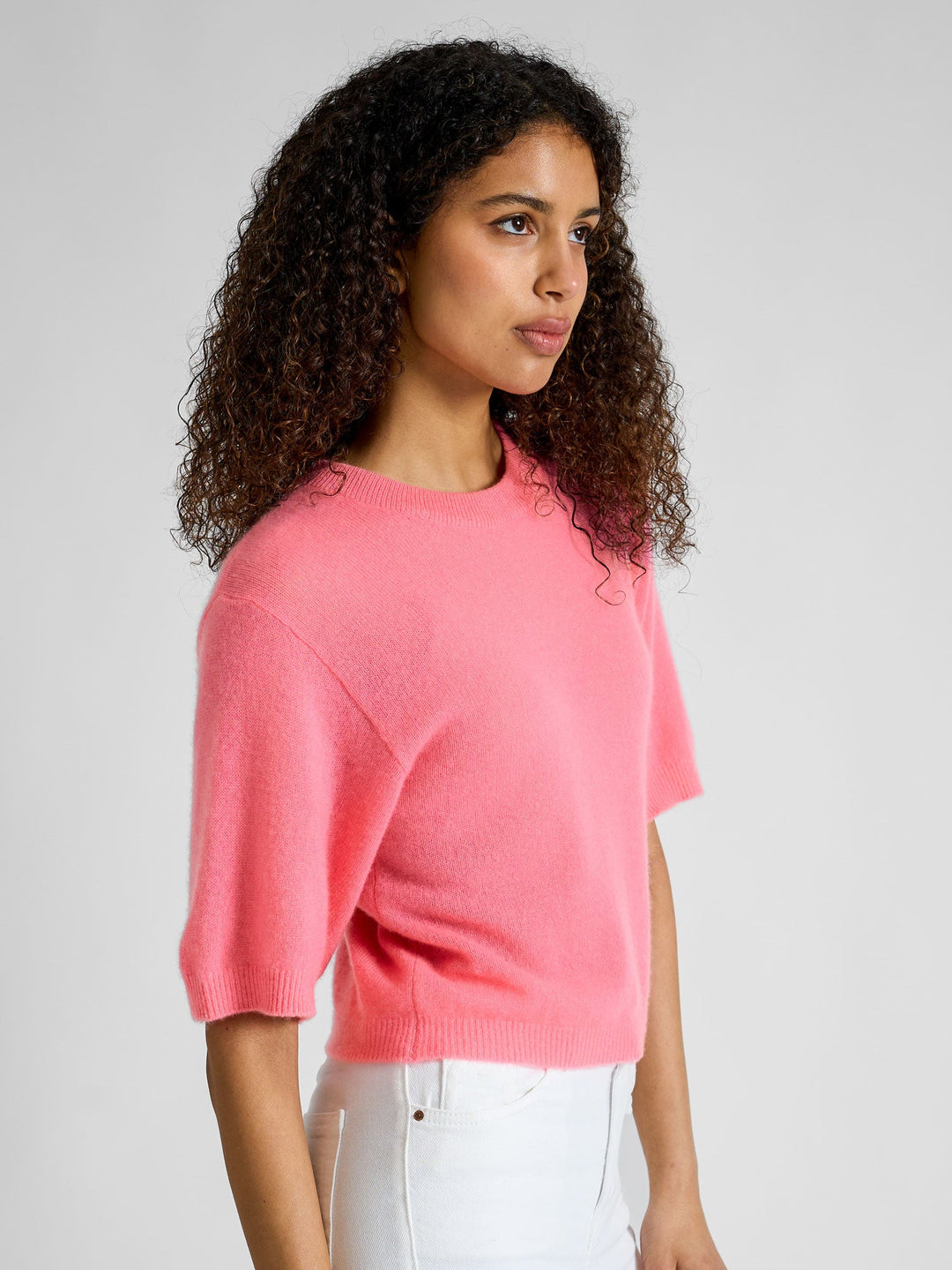 Cashmere sweater "Sval" - Bubblegum pink - 100% pure Cashmere - Scandinavian design - Kashmina