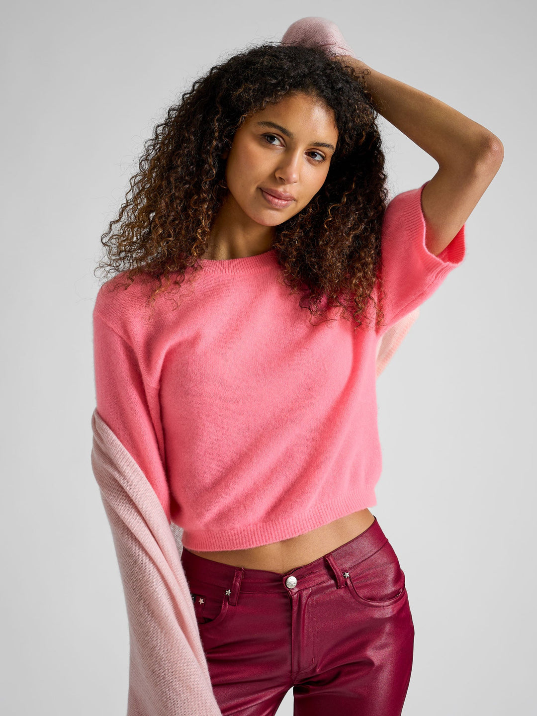 Cashmere sweater "Sval" - Bubblegum pink - 100% pure Cashmere - Scandinavian design - Kashmina