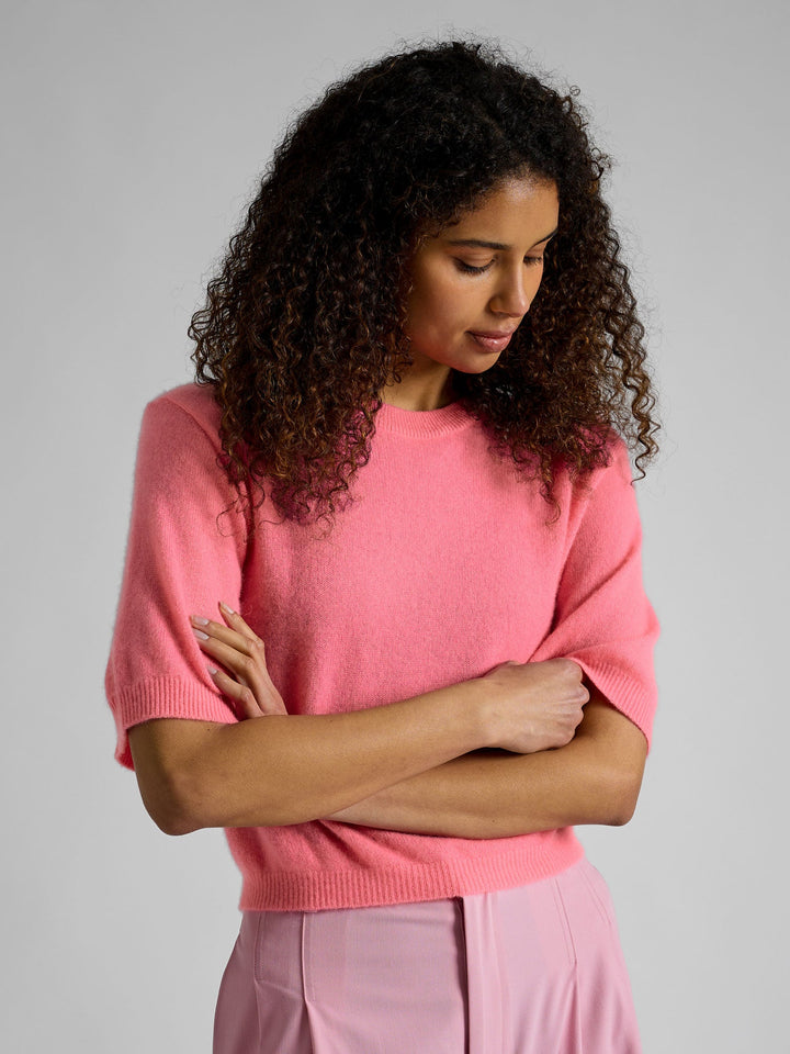 Cashmere sweater "Sval" - Bubblegum pink - 100% pure Cashmere - Scandinavian design - Kashmina