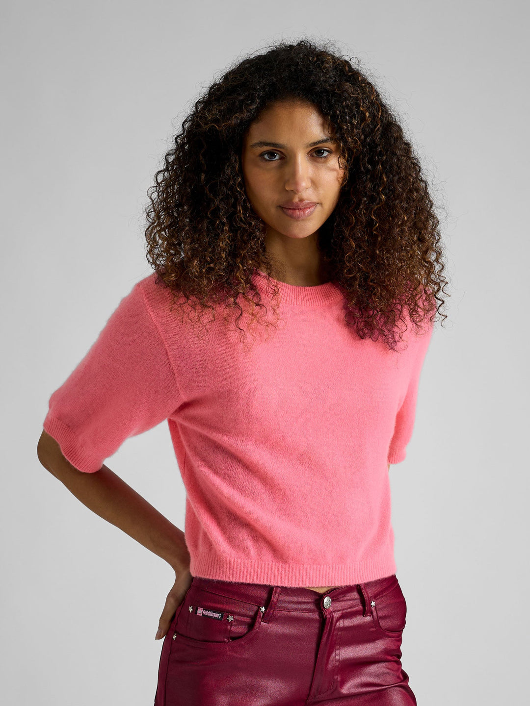 Cashmere sweater "Sval" - Bubblegum pink - 100% pure Cashmere - Scandinavian design - Kashmina