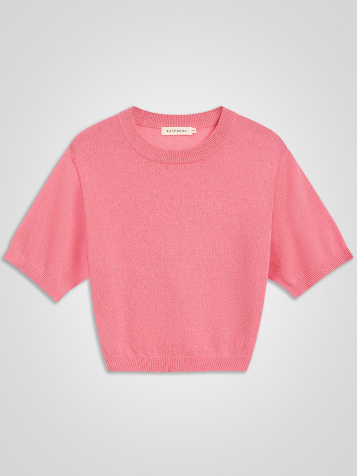 Cashmere sweater "Sval" - Bubblegum pink - 100% pure Cashmere - Scandinavian design - Kashmina