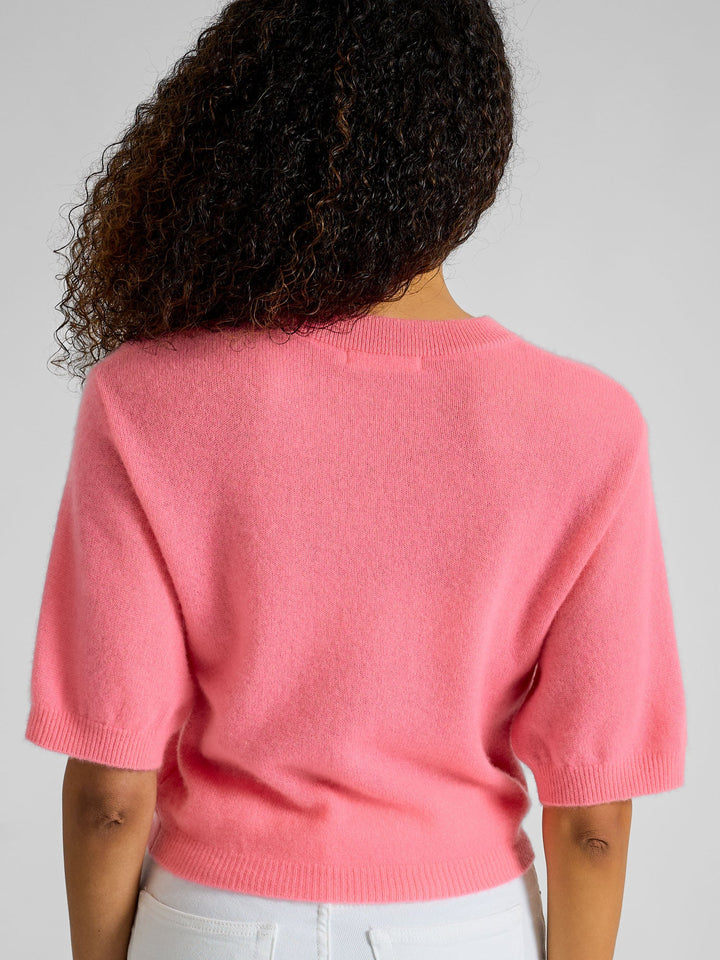 Cashmere sweater "Sval" - Bubblegum pink - 100% pure Cashmere - Scandinavian design - Kashmina