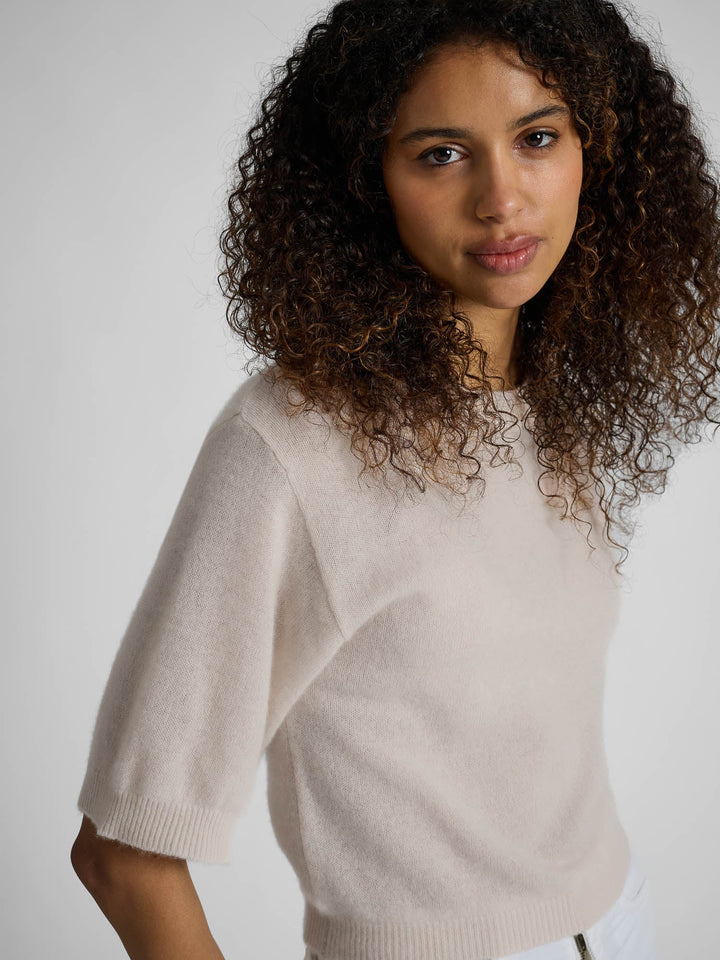 Cashmere sweater "Sval" - Cream - 100% pure Cashmere - Scandinavian design - Kashmina