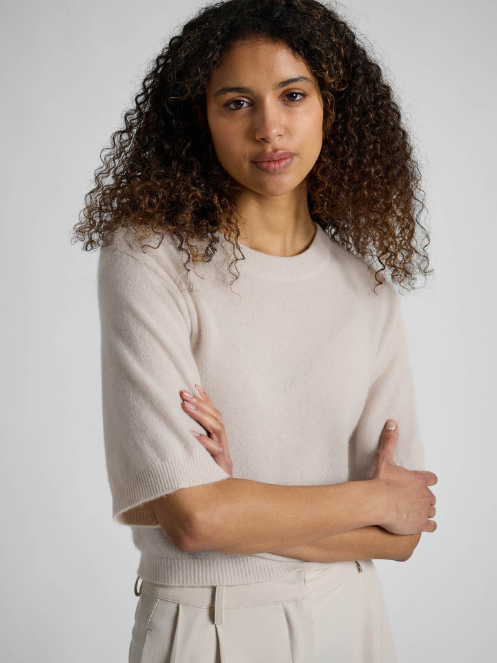 Cashmere sweater "Sval" - Cream - 100% pure Cashmere - Scandinavian design - Kashmina