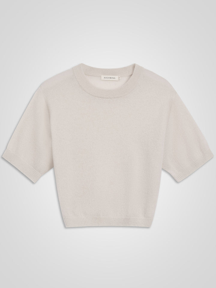 Cashmere sweater "Sval" - Cream - 100% pure Cashmere - Scandinavian design - Kashmina