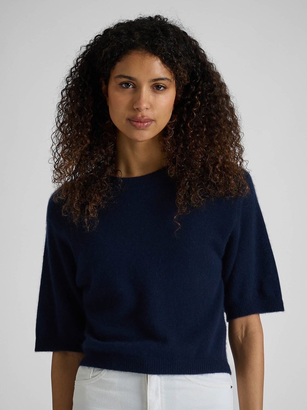 Cashmere sweater "Sval" - Navy - 100% pure Cashmere - Scandinavian design - Kashmina
