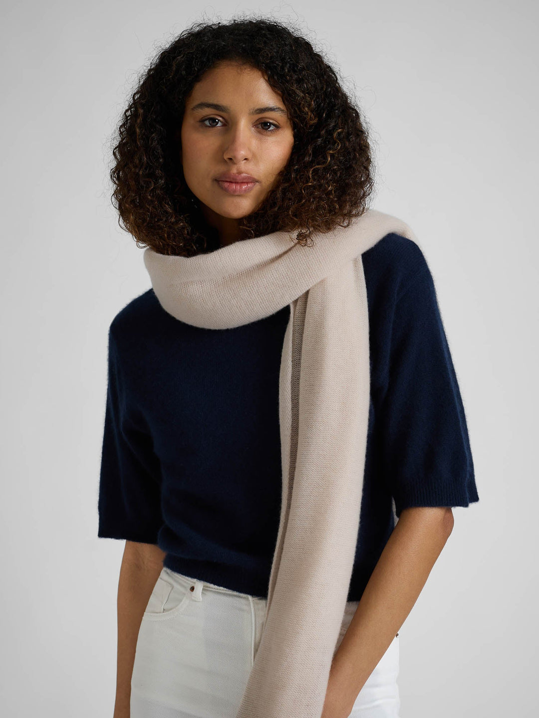 Cashmere sweater "Sval" - Navy - 100% pure Cashmere - Scandinavian design - Kashmina