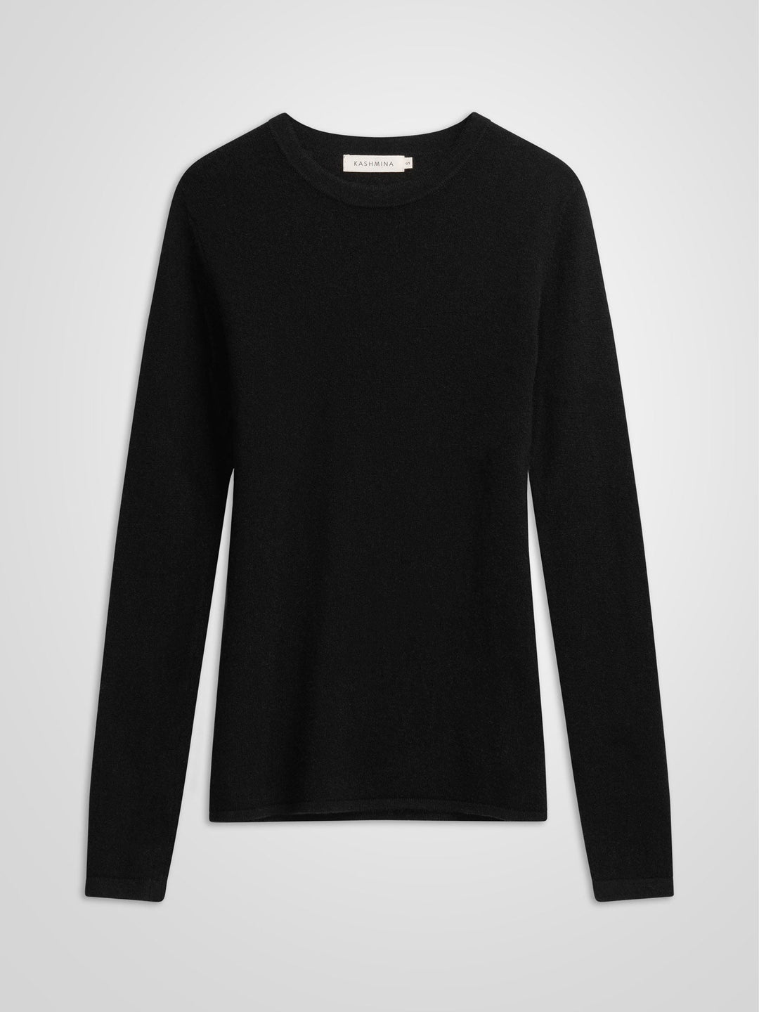 Cashmere sweater "Unni" - Black - 100% pure Cashmere - Scandinavian design - Kashmina of Norway
