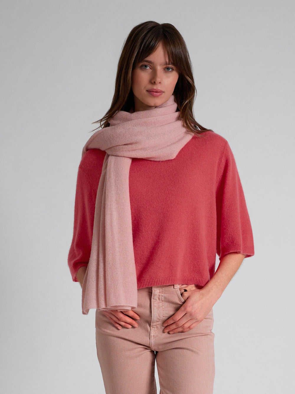 Cashmere top "Vaar" - Coral - 100% pure Cashmere - Scandinavian design - Kashmina of Norway