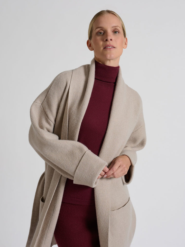 Cashmere sweater "Agnes" - Bordeaux - 100% pure Cashmere - Scandinavian design - Kashmina of Norway