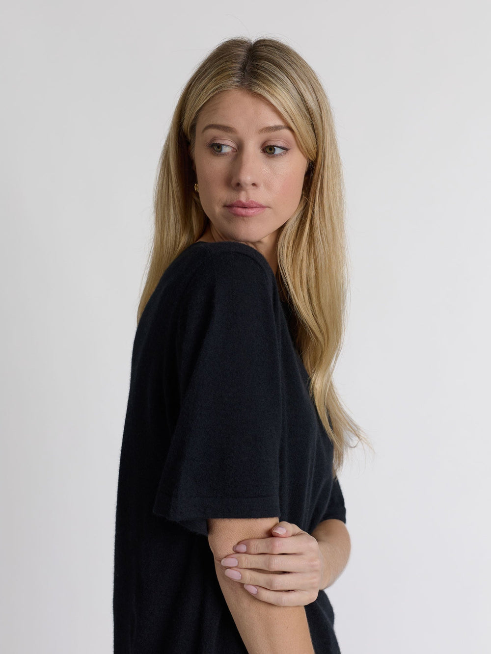 Cashmere top "Airy top" - black - 100% pure Cashmere - Scandinavian design - Kashmina of Norway