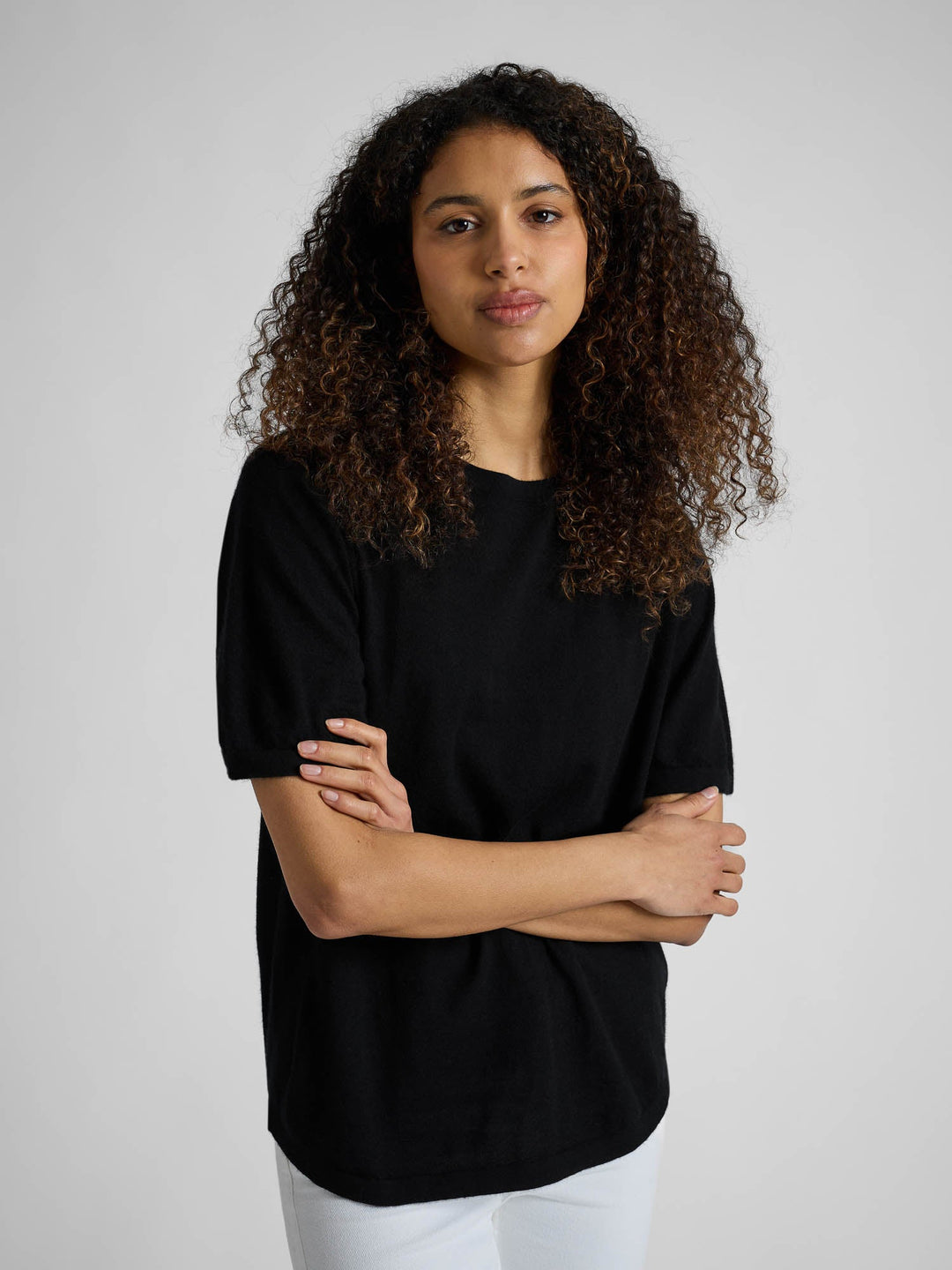 Cashmere top "Airy top" - black - 100% pure Cashmere - Scandinavian design - Kashmina of Norway