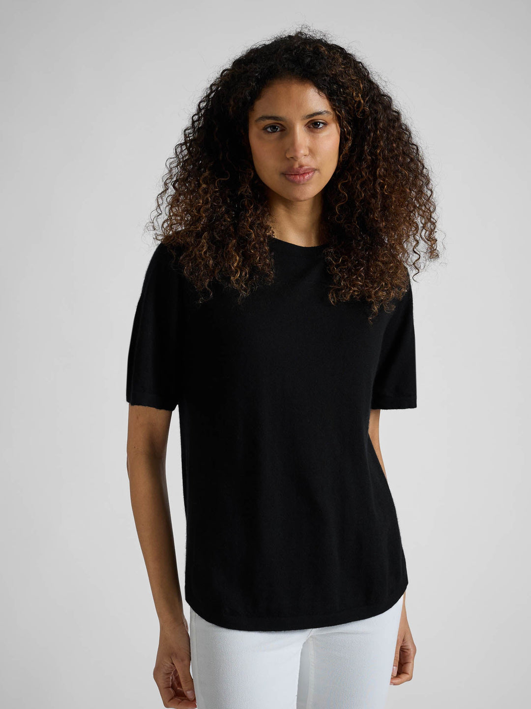 Cashmere top "Airy top" - black - 100% pure Cashmere - Scandinavian design - Kashmina of Norway