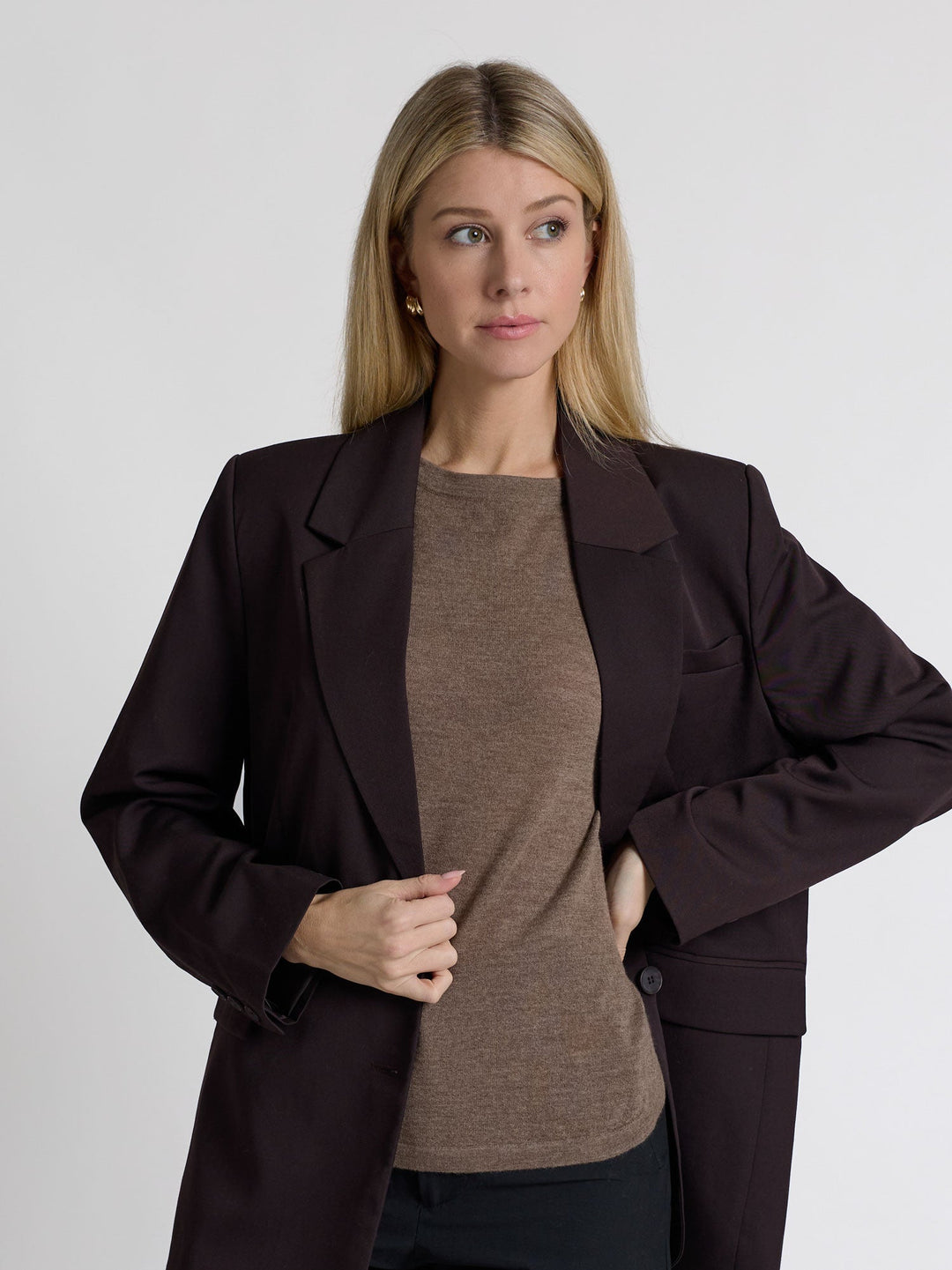 Cashmere top "Airy top" - dark toast - 100% pure Cashmere - Scandinavian design - Kashmina of Norway