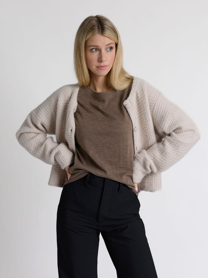 Cashmere top "Airy top" - dark toast - 100% pure Cashmere - Scandinavian design - Kashmina of Norway