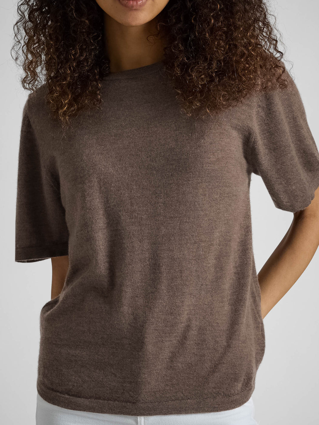 Cashmere top "Airy top" - dark toast - 100% pure Cashmere - Scandinavian design - Kashmina of Norway