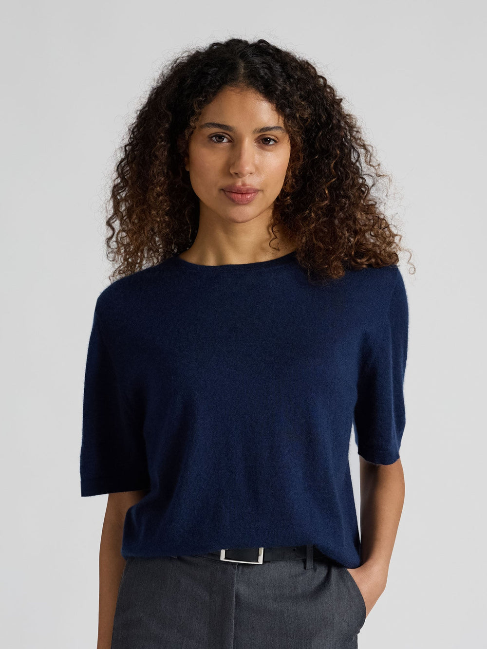 Cashmere top "Airy top" - Navy - 100% pure Cashmere - Scandinavian design - Kashmina