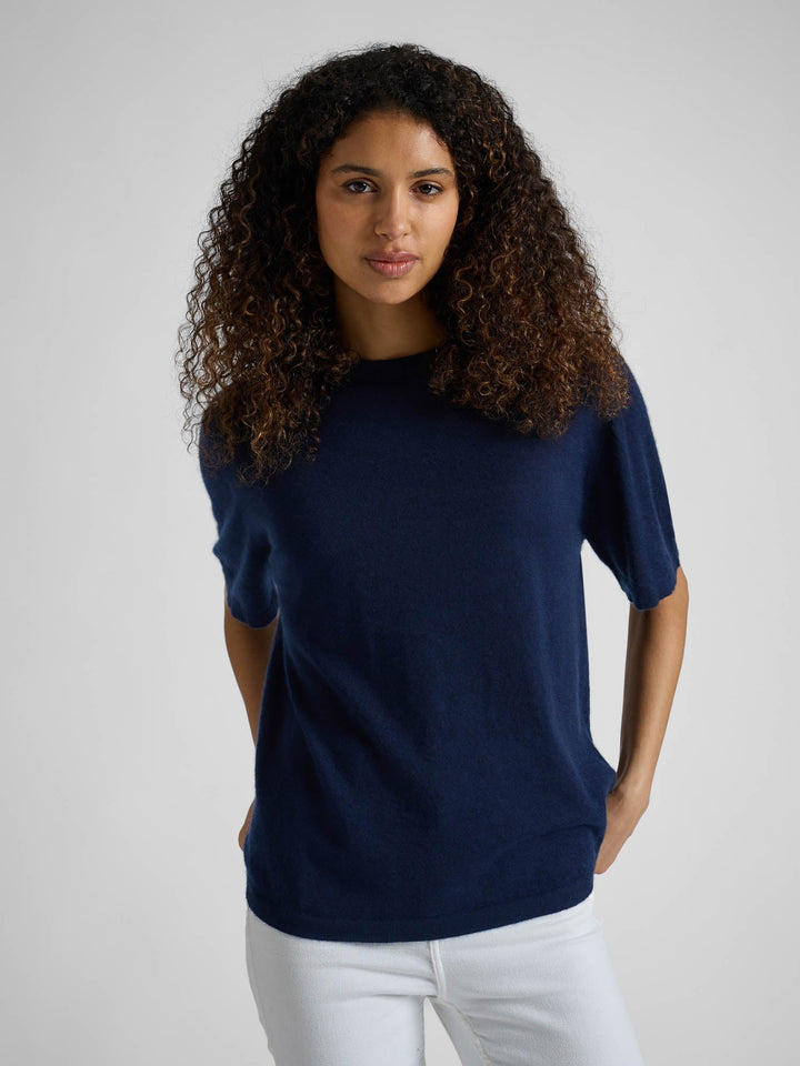 Cashmere top "Airy top" - Navy - 100% pure Cashmere - Scandinavian design - Kashmina