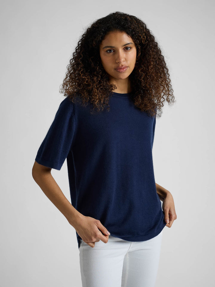 Cashmere top "Airy top" - Navy - 100% pure Cashmere - Scandinavian design - Kashmina