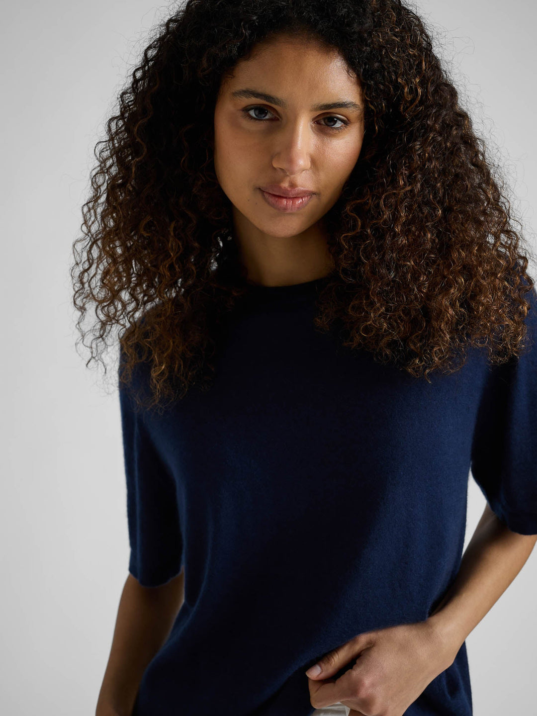 Cashmere top "Airy top" - Navy - 100% pure Cashmere - Scandinavian design - Kashmina
