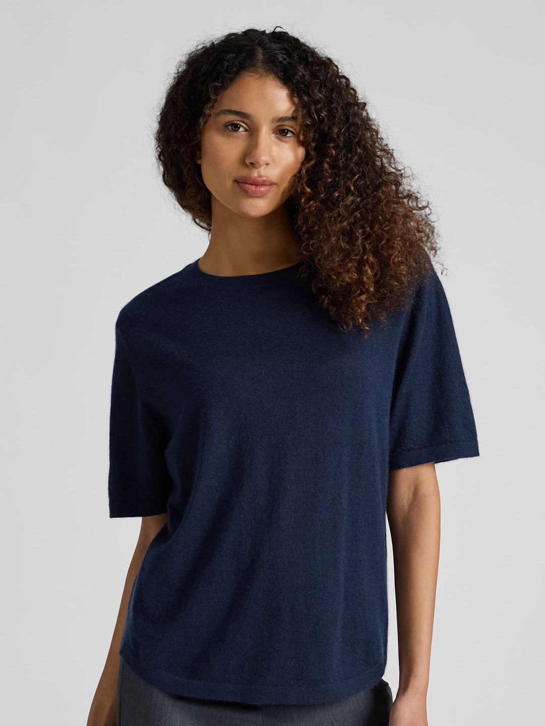 Cashmere top "Airy top" - Navy - 100% pure Cashmere - Scandinavian design - Kashmina